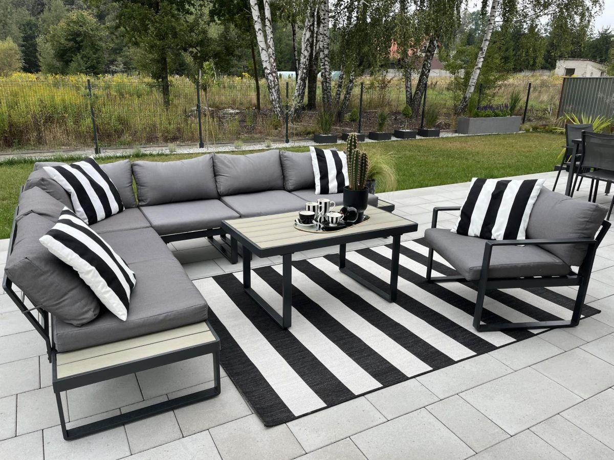 Panaon Corner 220x280 z fotelem i stolikiem kawowym